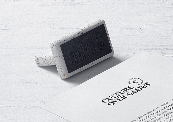 Wooden Stamp Mockup Set