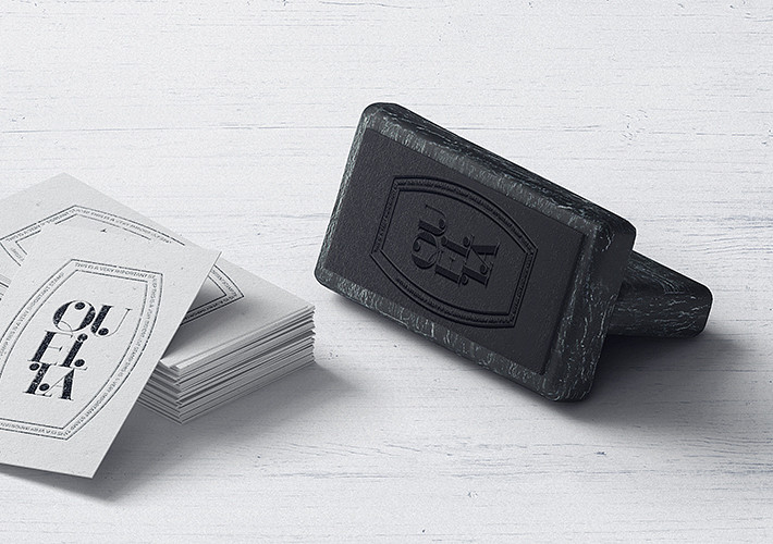 Wooden Stamp Mockup Set