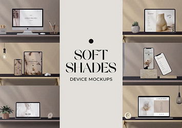 Soft Shades Device Mockups