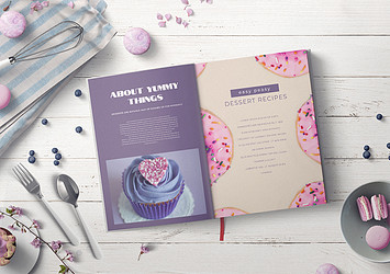 Hardcover Cookbook Mockup Pack