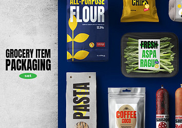Grocery Item Packaging Set