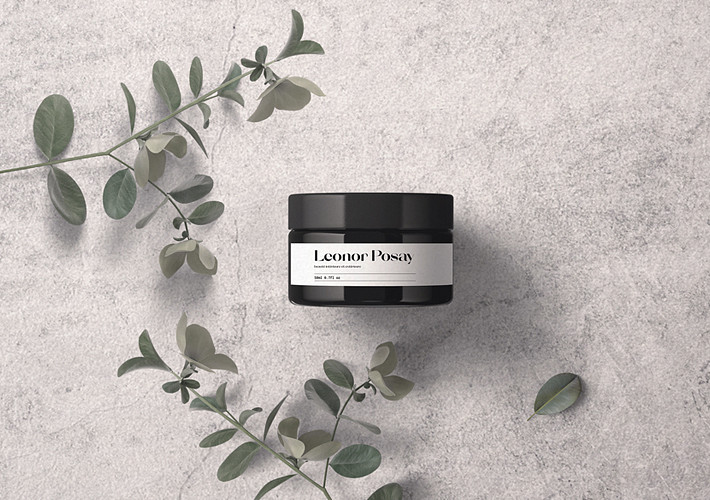 Organic Skincare Packaging Mockup