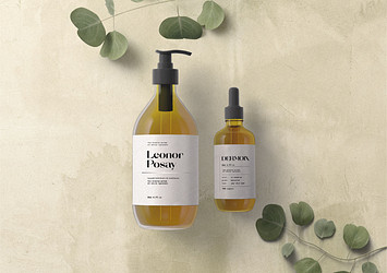 Organic Skincare Packaging Mockup