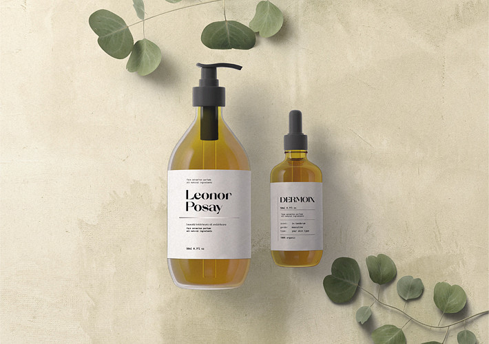 Organic Skincare Packaging Mockup