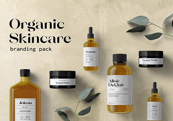 Organic Skincare Packaging Mockup