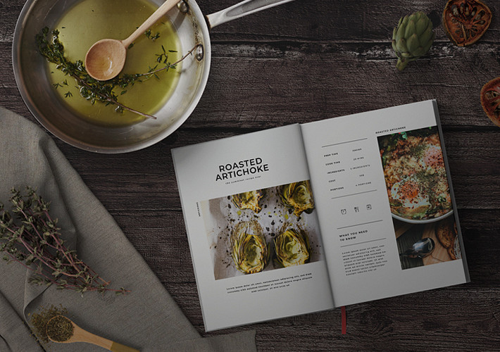 Delicious Recipe Book Mockups