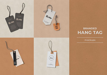 Branded Hang Tag Mockups