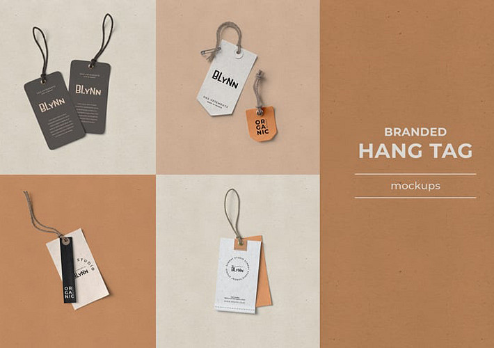 Branded Hang Tag Mockups