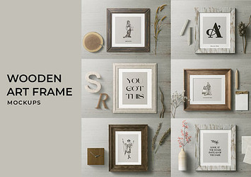 Wooden Art Frame Mockups