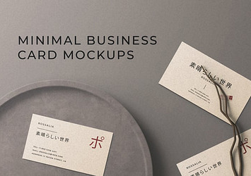 Minimal Business Card Mockups