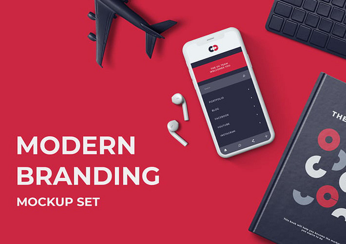 Modern Branding Mockup Set