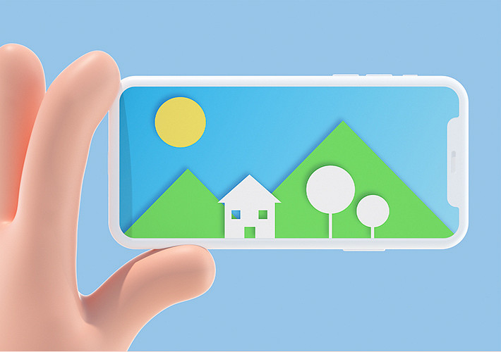 3D Cartoon iPhone Mockups