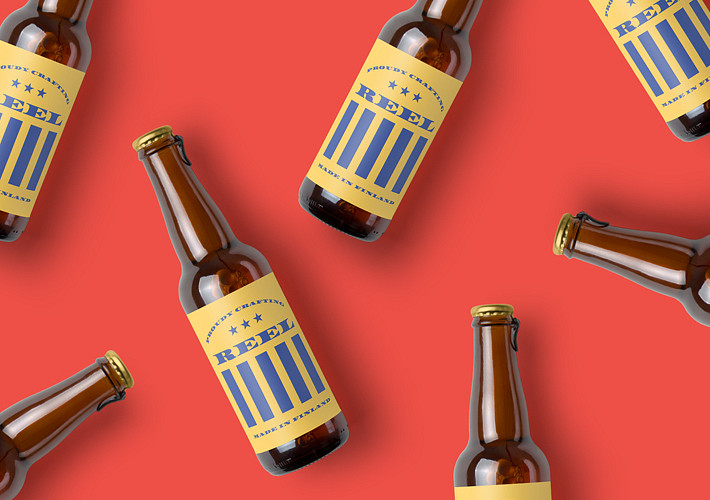 Beer Label Mockup Set