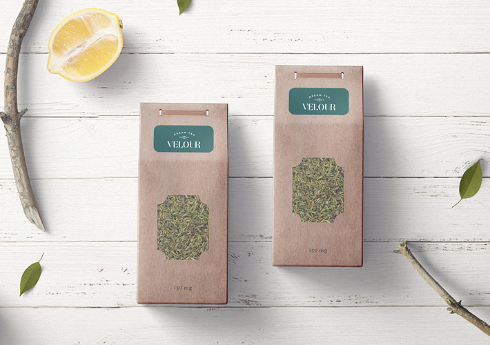 Organic Tea Packaging Mockups