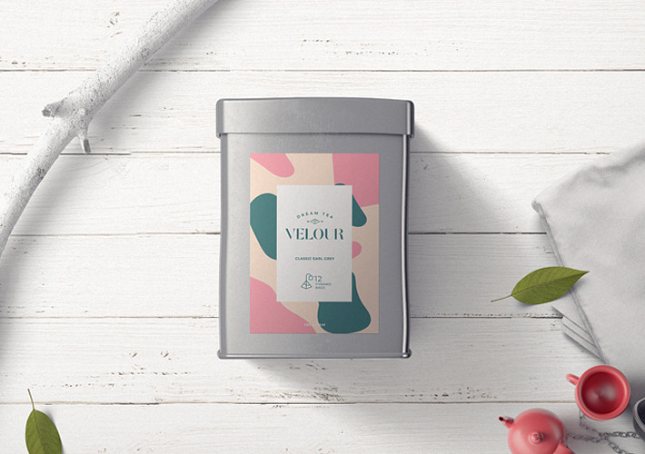 Organic Tea Packaging Mockups