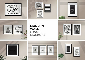 Modern Wall Frame Mockups