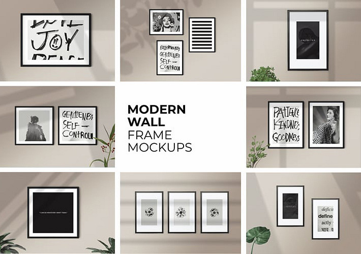 Modern Wall Frame Mockups