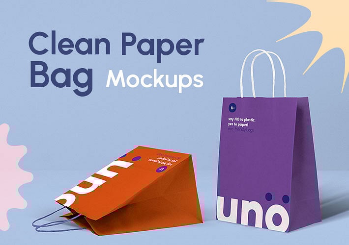 Clean Paper Bag Mockups