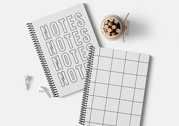 Minimal Sketchbook Mockups