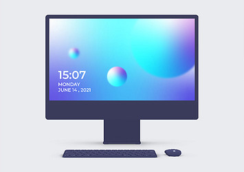 iMac 24-Inch Clay Mockups