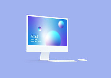 iMac 24-Inch Clay Mockups
