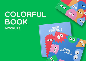 Colorful Book Mockups