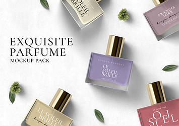 Exquisite Perfume Mockup Pack