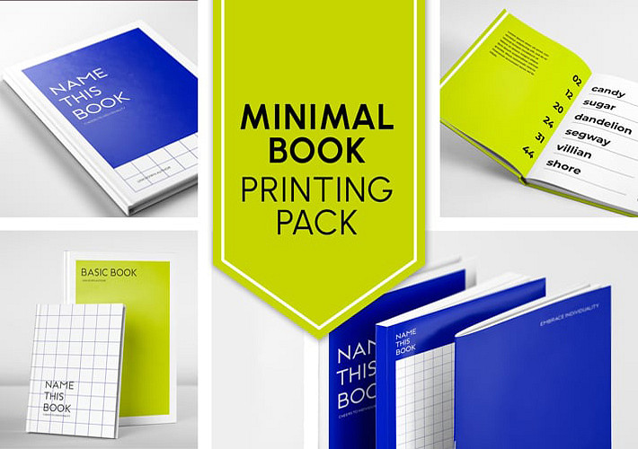 Minimal Book Printing Pack