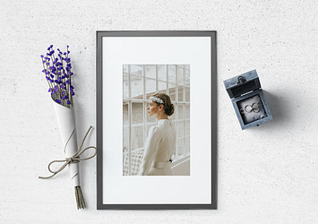 Floral Wooden Frame Mockups