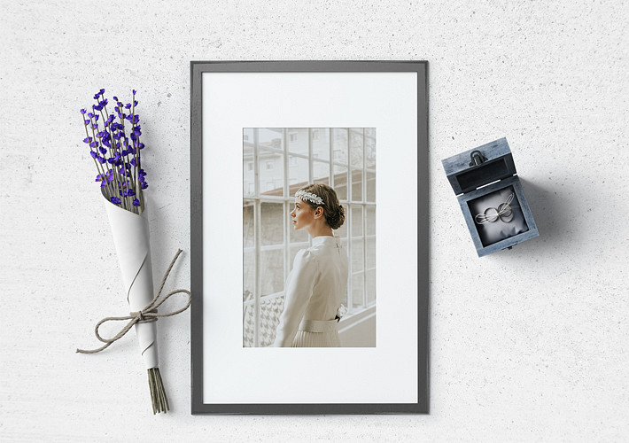 Floral Wooden Frame Mockups