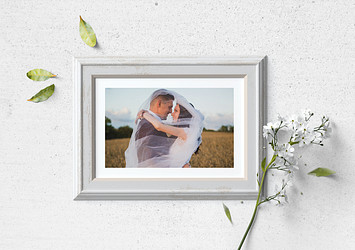 Floral Wooden Frame Mockups