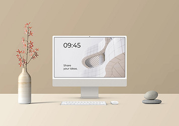 Elegant iMac Mockup Pack