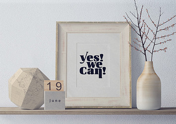 Modern Desk Frame Mockups