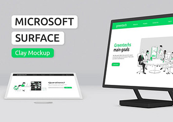 Microsoft Surface Clay Mockups