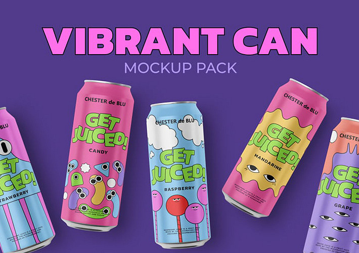 Vibrant Can Mockup Kit