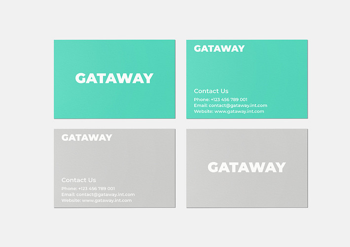 Isometric Business Card Mockups