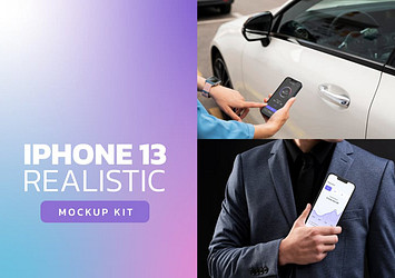 iPhone 13 Realistic Mockup Kit