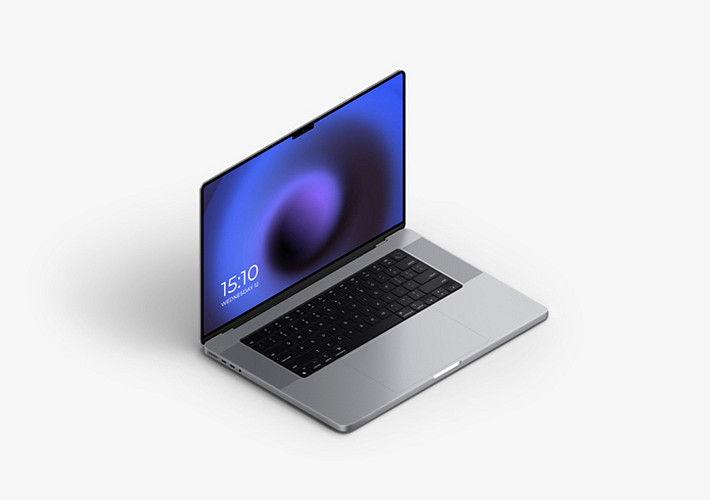 Realistic MacBook Pro 16 Mockup Kit