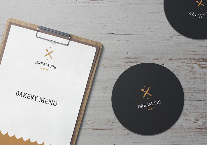 Bakery Coasters Mockup Set