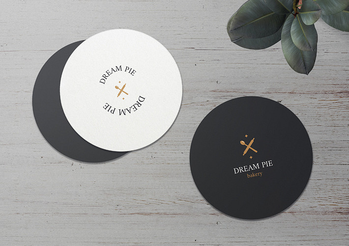 Bakery Coasters Mockup Set