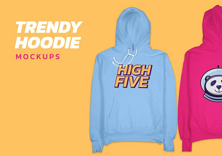 Trendy Hoodie Mockups 