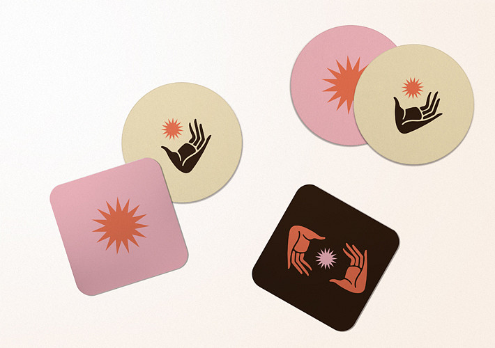 Minimalistic Coasters Mockup Kit