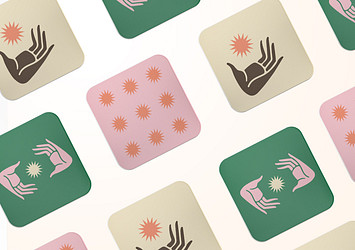 Minimalistic Coasters Mockup Kit