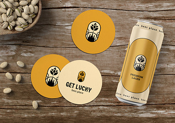 Bar Coasters Mockup Set