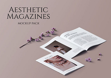 Aesthetic Magazines Mockups