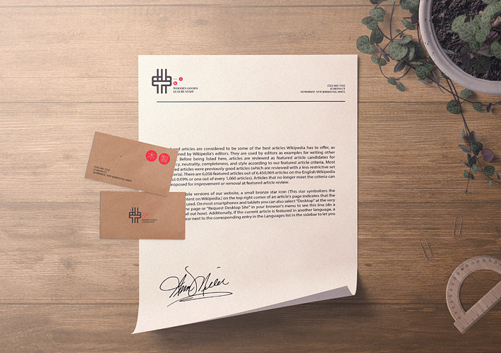 Wooden Desk Branding Pack