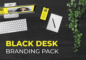Black Desk Branding Pack