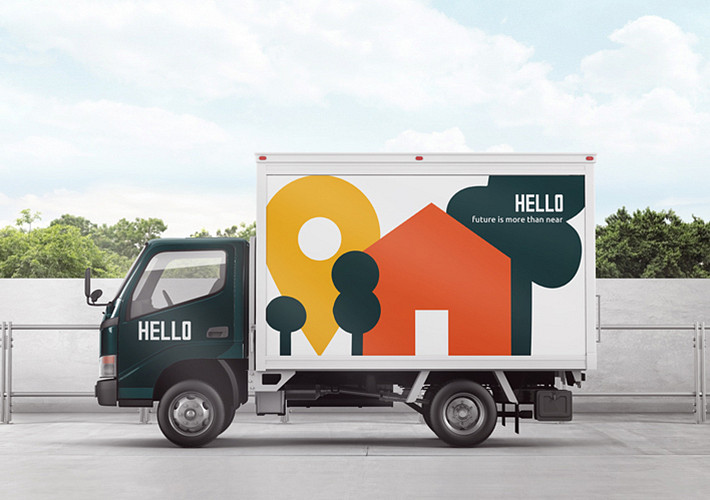Delivery Truck Branding Mockups