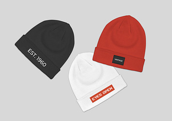 Trendy Beanie Collection Mockup Kit