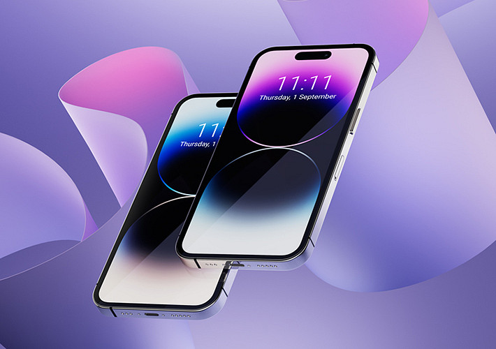 iPhone 14 Pro Max 3D Mockup Set 